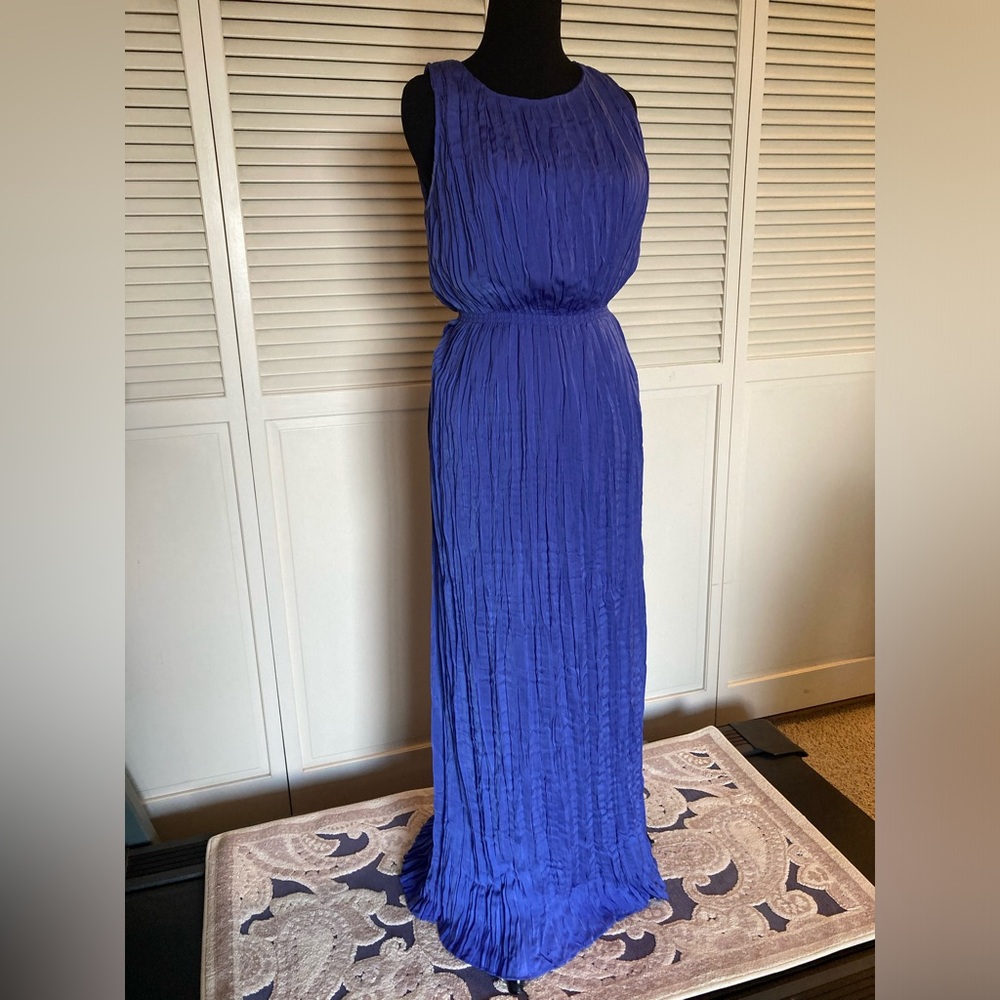 Blue maxi dress.  Banana Republic, Size Small